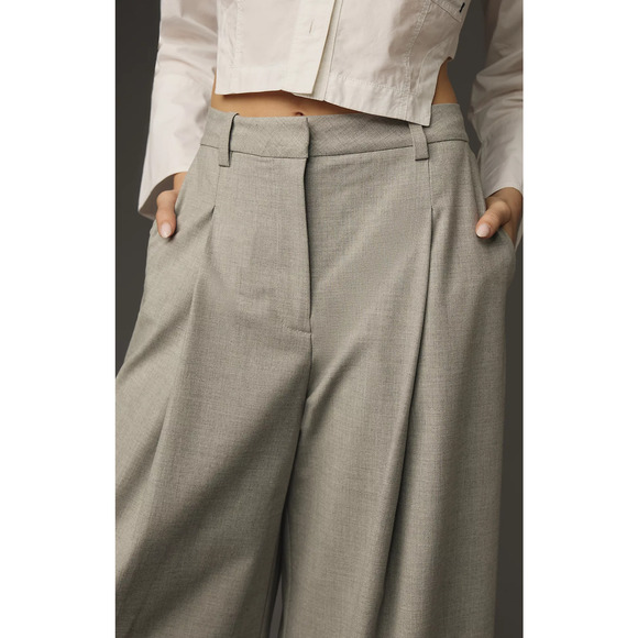NWT Maeve Boxer Pleated Trousers - Small - Picture 4 of 5